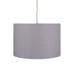 Dunelm Luna Drum Lamp Shade 20cm Dove Grey 9 Dunelm Luna Drum Lamp Shade 20cm Dove Grey -Lighting Heaven 30734628 alt03