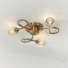 Vogue Lighting Vogue Malden 3 Light Flush Ceiling Fitting 2 Vogue Lighting Vogue Malden 3 Light Flush Ceiling Fitting -Lighting Heaven 30742697