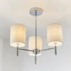 Vogue Lighting Vogue Dewey Chrome 3 Light Flush Ceiling Fitting -Lighting Heaven 30743005
