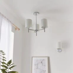 Vogue Lighting Vogue Dewey Chrome 3 Light Flush Ceiling Fitting -Lighting Heaven 30743005 alt02