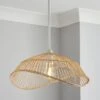 Elements Jaula Easy Fit Rattan Pendant -Lighting Heaven 30752928