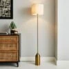 Dunelm Sole Gold Floor Lamp -Lighting Heaven 30752943
