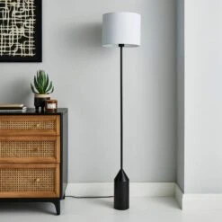Dunelm Sole Black Floor Lamp 9 Dunelm Sole Black Floor Lamp -Lighting Heaven 30752944 alt01