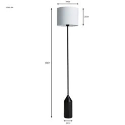 Dunelm Sole Black Floor Lamp 13 Dunelm Sole Black Floor Lamp -Lighting Heaven 30752944 alt07
