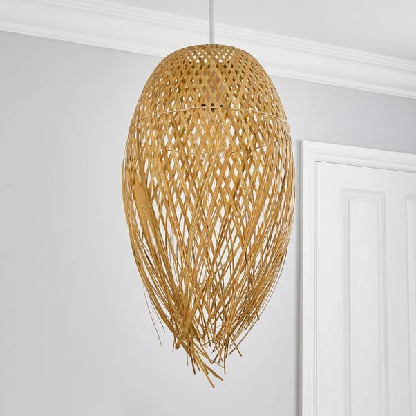 Dunelm Jasmine Rattan Easy Fit Pendant 4 Dunelm Jasmine Rattan Easy Fit Pendant - Image 2