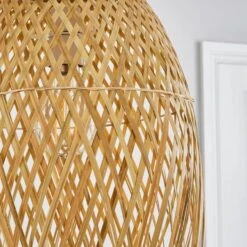 Dunelm Jasmine Rattan Easy Fit Pendant 9 Dunelm Jasmine Rattan Easy Fit Pendant -Lighting Heaven 30753360 alt02