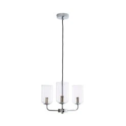 Dunelm Palazzo Clear 3 Light Ceiling Fitting 12 Dunelm Palazzo Clear 3 Light Ceiling Fitting -Lighting Heaven 30753370 alt05