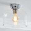 Dunelm Palazzo Clear 1 Light Flush Fitting 2 Dunelm Palazzo Clear 1 Light Flush Fitting -Lighting Heaven 30753371