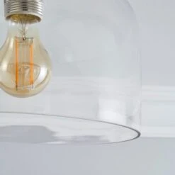 Dunelm Palazzo Clear 1 Light Flush Fitting -Lighting Heaven 30753371 alt02