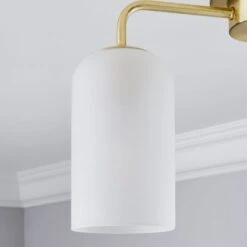 Dunelm Palazzo Gold 3 Light Semi Flush Fitting -Lighting Heaven 30753376 alt02