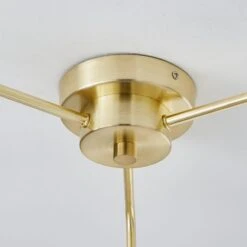 Dunelm Palazzo Gold 3 Light Semi Flush Fitting -Lighting Heaven 30753376 alt03