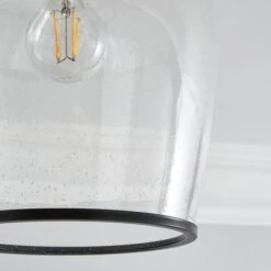 Dunelm Lenny 1 Light Black Flush Ceiling Fitting 10 Dunelm Lenny 1 Light Black Flush Ceiling Fitting -Lighting Heaven 30753380 alt02