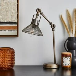 Dunelm Nicholas Industrial Table Lamp -Lighting Heaven 30753392 alt01