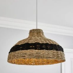 Dunelm Yanha Rattan Easy Fit Pendant 40cm