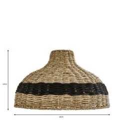 Dunelm Yanha Rattan Easy Fit Pendant 40cm -Lighting Heaven 30753433 alt07