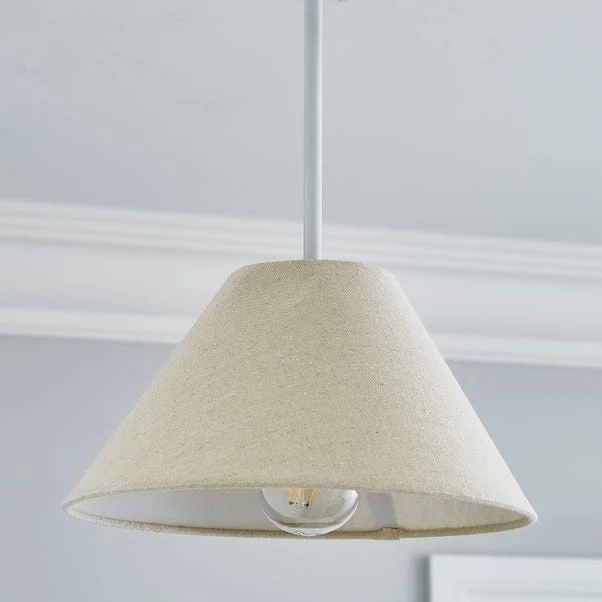 Dunelm Luna Conical Natural Shade 25cm 4 Dunelm Luna Conical Natural Shade 25cm - Image 2