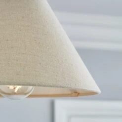 Dunelm Luna Conical Natural Shade 25cm 8 Dunelm Luna Conical Natural Shade 25cm -Lighting Heaven 30754789 alt02