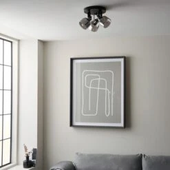 Dunelm Palazzo 3 Light Smoked Glass Spotlight -Lighting Heaven 30754813 alt03