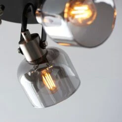 Dunelm Palazzo 3 Light Smoked Glass Spotlight -Lighting Heaven 30754813 alt04