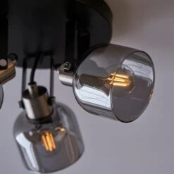 Dunelm Palazzo 3 Light Smoked Glass Spotlight -Lighting Heaven 30754813 alt05