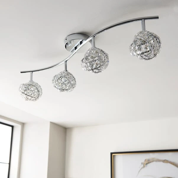 Dunelm Cecillie 4 Light Spotlight Bar 4 Dunelm Cecillie 4 Light Spotlight Bar - Image 2