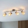 Dunelm Ohio 4 Light Grey Spotlight Bar -Lighting Heaven 30754833