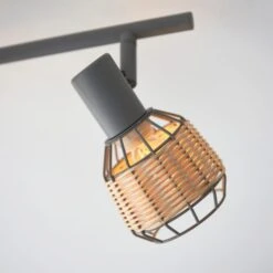 Dunelm Ohio 4 Light Grey Spotlight Bar -Lighting Heaven 30754833 alt05