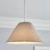 Dunelm Luna Conical Grey Shade 25cm 2 Dunelm Luna Conical Grey Shade 25cm -Lighting Heaven 30755331