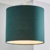 Dunelm Ava Bottle Green Drum Shade 20cm 2 Dunelm Ava Bottle Green Drum Shade 20cm -Lighting Heaven 30755336