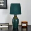 Dunelm Ava Bottle Green Table Lamp -Lighting Heaven 30755339