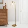 Churchgate Allexton Glass Floor Lamp 2 Churchgate Allexton Glass Floor Lamp -Lighting Heaven 30755586