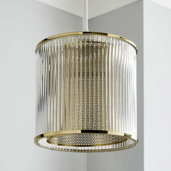 Dunelm Kruze Glass Easy Fit Pendant 4 Dunelm Kruze Glass Easy Fit Pendant - Image 2