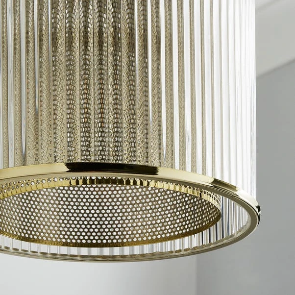 Dunelm Kruze Glass Easy Fit Pendant 5 Dunelm Kruze Glass Easy Fit Pendant - Image 3