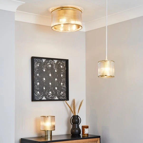 Dunelm Kruze Glass Easy Fit Pendant 7 Dunelm Kruze Glass Easy Fit Pendant - Image 5