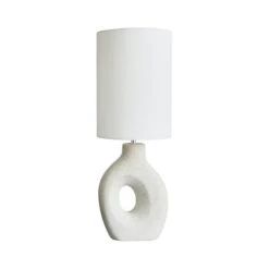 Dunelm Dinah Sculptural White Table Lamp -Lighting Heaven 30755681 alt05