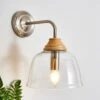 Churchgate Croxton Wood Glass Wall Light 2 Churchgate Croxton Wood Glass Wall Light -Lighting Heaven 30755689