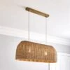 Churchgate Cotes Rattan 2 Light Diner Ceiling Fitting 2 Churchgate Cotes Rattan 2 Light Diner Ceiling Fitting -Lighting Heaven 30755690