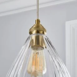 Churchgate Allexton Glass Ceiling Fitting -Lighting Heaven 30755693 alt02