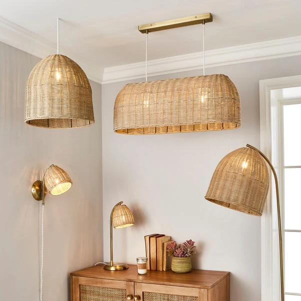 Churchgate Cotes Rattan Floor Lamp 8 Churchgate Cotes Rattan Floor Lamp - Image 6