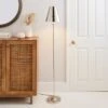 Dorma Bedford Polished Nickel Floor Lamp 2 Dorma Bedford Polished Nickel Floor Lamp -Lighting Heaven 30755699