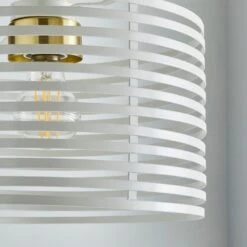 Dunelm Kiel White Easy Fit Pendant -Lighting Heaven 30755718 alt02