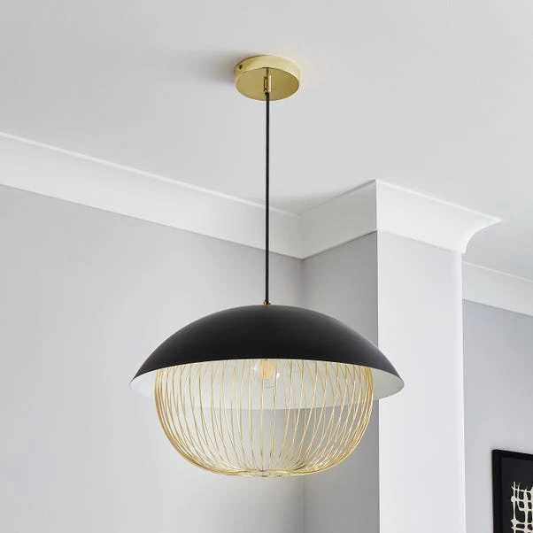 Dunelm Emzo Black Ceiling Fitting 50cm 4 Dunelm Emzo Black Ceiling Fitting 50cm - Image 2