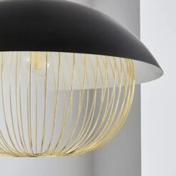 Dunelm Emzo Black Ceiling Fitting 50cm 10 Dunelm Emzo Black Ceiling Fitting 50cm -Lighting Heaven 30755730 alt02