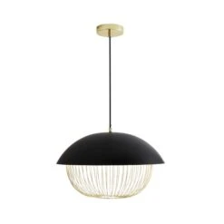 Dunelm Emzo Black Ceiling Fitting 50cm 12 Dunelm Emzo Black Ceiling Fitting 50cm -Lighting Heaven 30755730 alt05