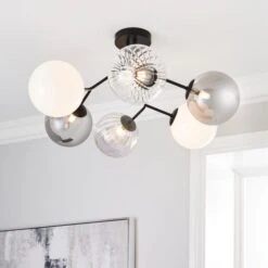 Dunelm Nila 6 Light Ceiling Fitting