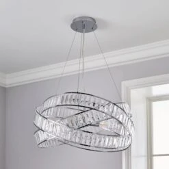 Dunelm Lilia 3 Light Ceiling Fitting 9 Dunelm Lilia 3 Light Ceiling Fitting -Lighting Heaven 30755735 alt01