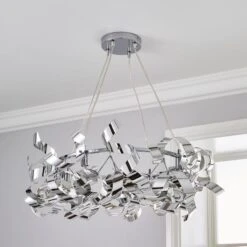 Dunelm Iris Hoop 4 Light Ceiling Fitting 9 Dunelm Iris Hoop 4 Light Ceiling Fitting -Lighting Heaven 30755737 alt01