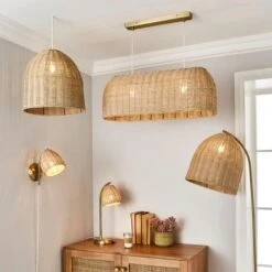 Churchgate Cotes Rattan Plug In Wall Light -Lighting Heaven 30755741 alt06