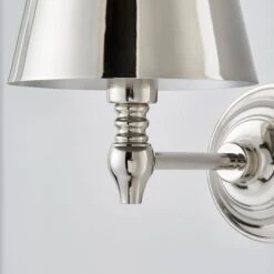 Dorma Bedford Polished Nickel Wall Light -Lighting Heaven 30755750 alt02