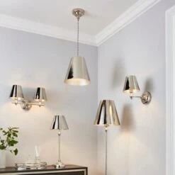 Dorma Bedford Polished Nickel Wall Light -Lighting Heaven 30755750 alt06